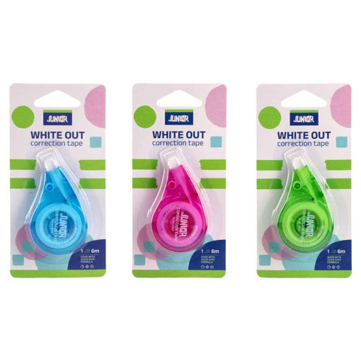 Picture of JUNIOR WHITE OUT CORRECTION TAPE 5MM X 6M